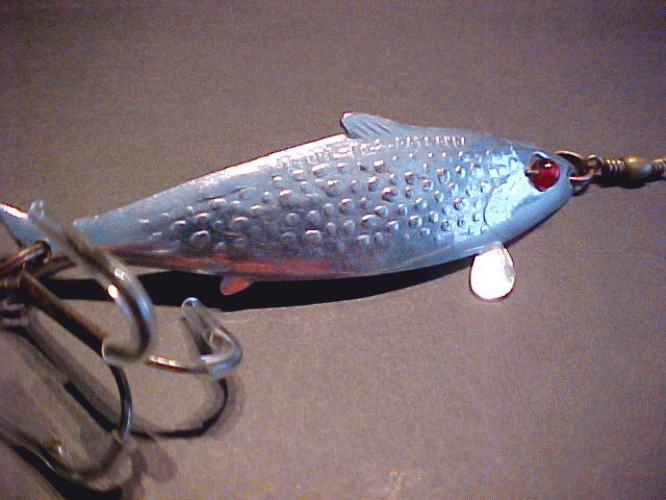 Vintage L&S MUSKIE MASTER J43 Fishing Lure Block Striped Pink Over Silver  Scale A Unique Color Jointed Opaque Eyes Rustic Fisherman Gift -  Canada